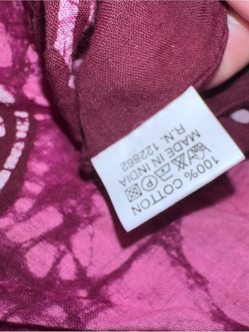 Purple & Pink Tie-Dye Bandana Scarf